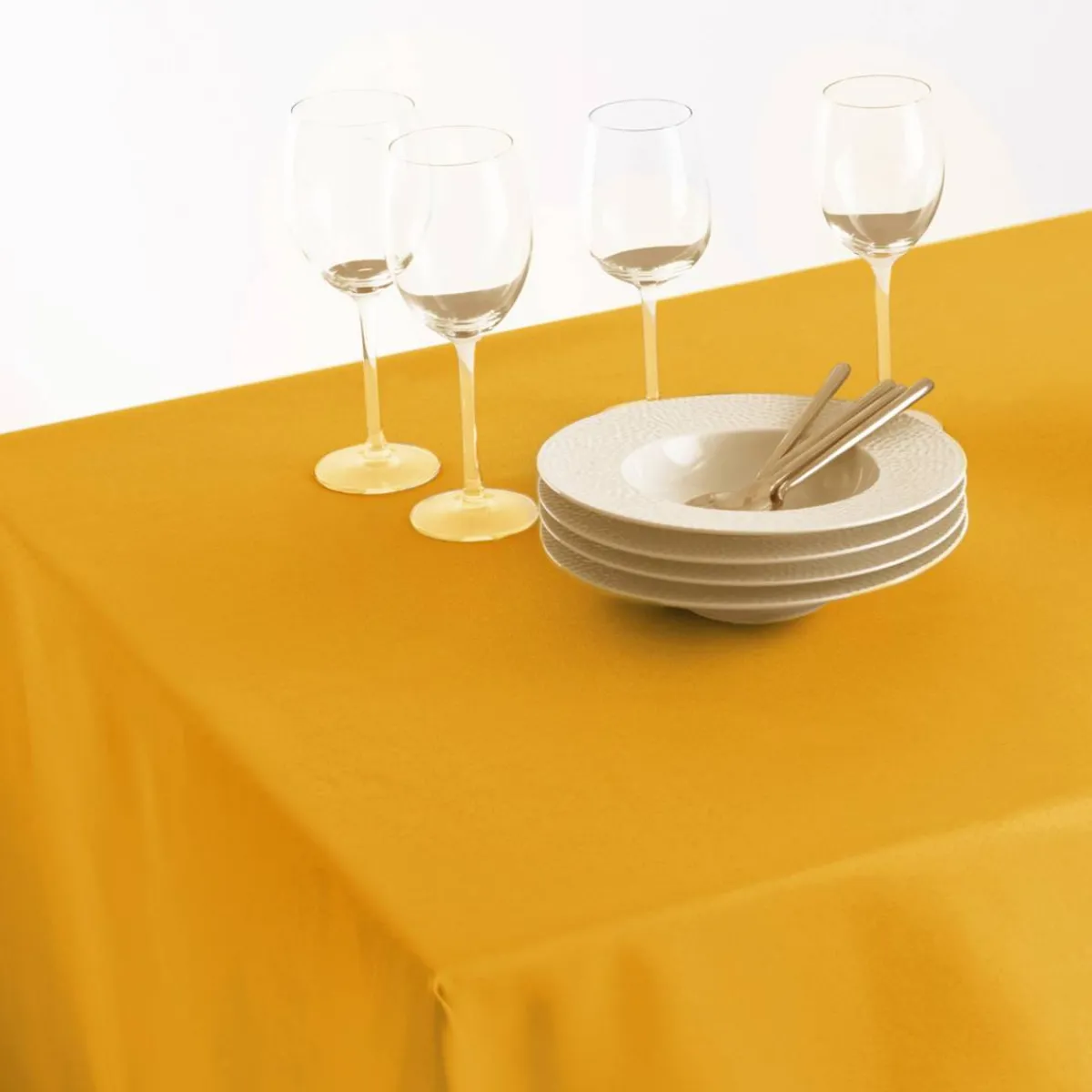 Atmosphera Chemins De Table, Centres De Table|Nappes, Chemins De Table*Nappe anti-tache Gris