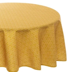 Atmosphera Chemins De Table, Centres De Table|Nappes, Chemins De Table*Nappe anti-tache "Etnik" Jaunemoutarde1