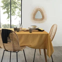 Atmosphera Chemins De Table, Centres De Table|Nappes, Chemins De Table*Nappe anti-tache "Paty" BlancChaud
