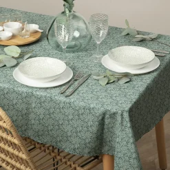 Atmosphera Chemins De Table, Centres De Table|Nappes, Chemins De Table*Nappe anti-tache "Thais" Grisardoise