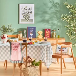 Atmosphera Chemins De Table, Centres De Table|Nappes, Chemins De Table*Nappe "Della Pasta" Gris