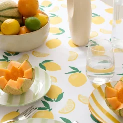 Atmosphera Nappes, Chemins De Table*Nappe "Fruity" Gris