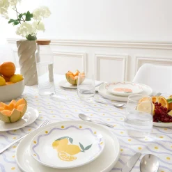 Atmosphera Chemins De Table, Centres De Table|Nappes, Chemins De Table*Nappe "Fruity" Gris1