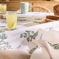 Atmosphera Nappes, Chemins De Table*Nappe "Garrigue" Blancivoire