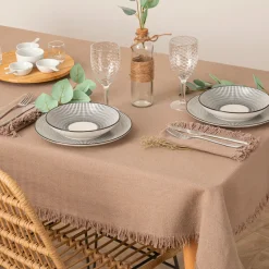 Atmosphera Nappes, Chemins De Table*Nappe "Maha", coton Beigelin