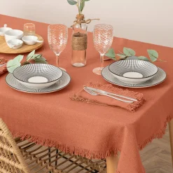 Atmosphera Nappes, Chemins De Table*Nappe "Maha", coton Vert1