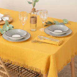Atmosphera Chemins De Table, Centres De Table|Nappes, Chemins De Table*Nappe "Maha", coton Beigelin