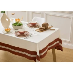 Atmosphera Chemins De Table, Centres De Table|Nappes, Chemins De Table*Nappe "Nuba" Blanc