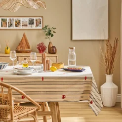 Atmosphera Nappes, Chemins De Table*Nappe "Oceania" Beigelin