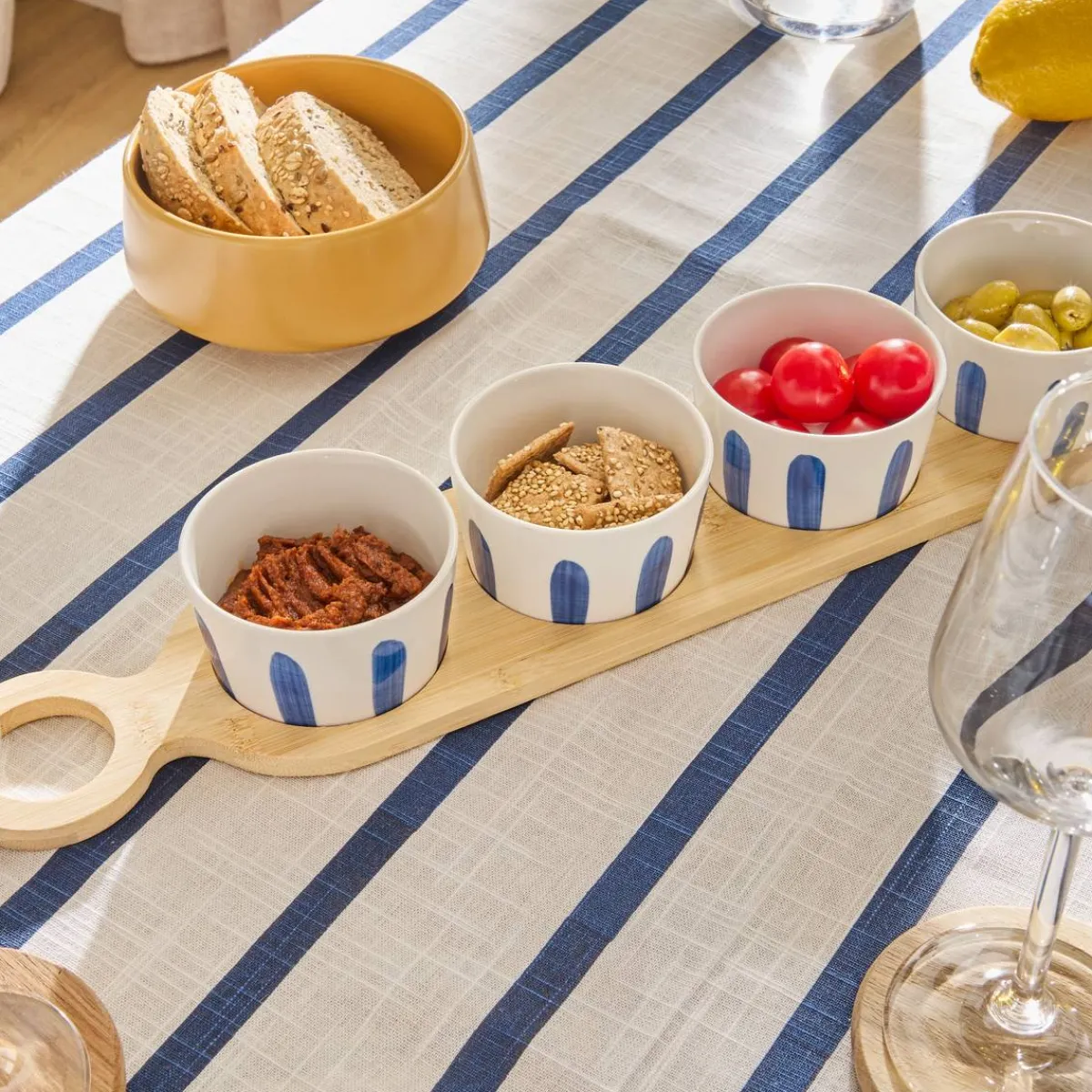 Atmosphera Chemins De Table, Centres De Table|Nappes, Chemins De Table*Nappe "Oceania" Rouge