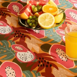 Atmosphera Chemins De Table, Centres De Table|Nappes, Chemins De Table*Nappe "Tropical" Bleu
