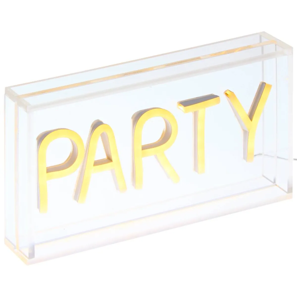 Atmosphera Lampes Led|Guirlandes, Boîtes Lumineuses*Néon led "Party" Blanc