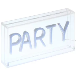 Atmosphera Lampes Led|Guirlandes, Boîtes Lumineuses*Néon led "Party" Blanc