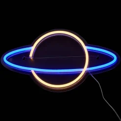 Atmosphera Lampes Led|Guirlandes, Boîtes Lumineuses*Néon led "Planet" Gris