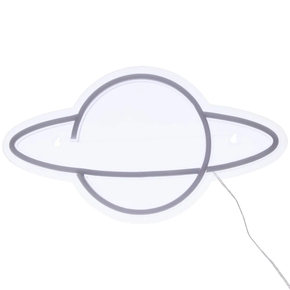 Atmosphera Lampes Led|Guirlandes, Boîtes Lumineuses*Néon led "Planet" Gris
