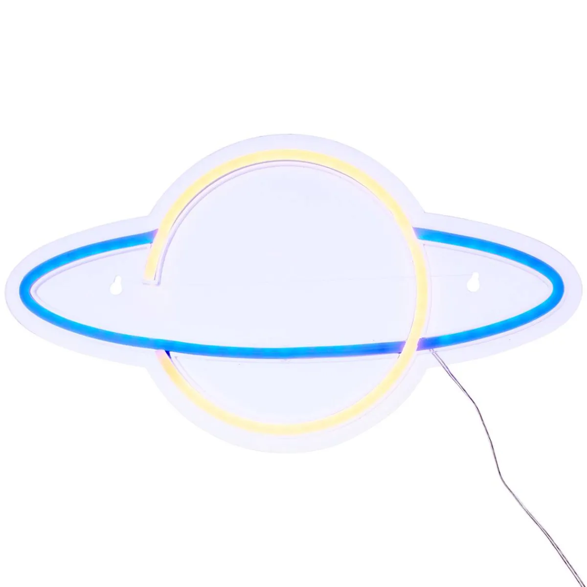 Atmosphera Lampes Led|Guirlandes, Boîtes Lumineuses*Néon led "Planet" Gris