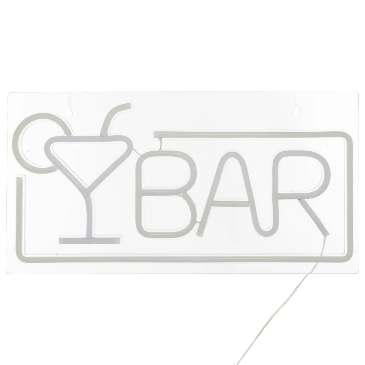 Atmosphera Guirlandes, Boîtes Lumineuses*Néon mural LED "Bar" Beige