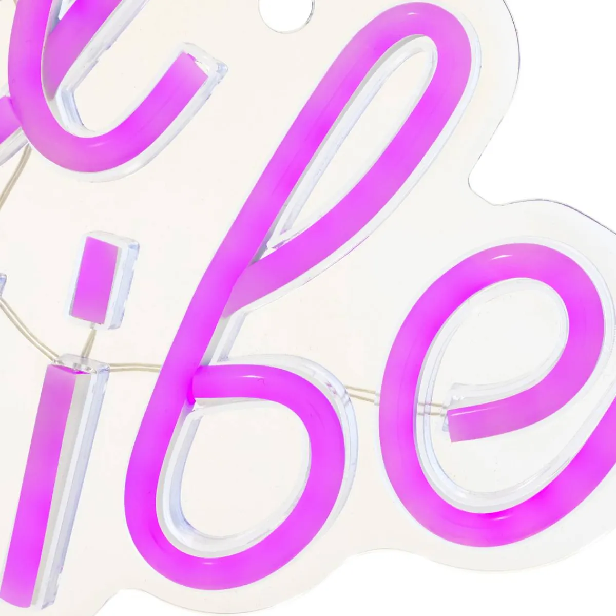 Atmosphera Guirlandes, Boîtes Lumineuses*Néon mural LED "Good Vibes" Blanc