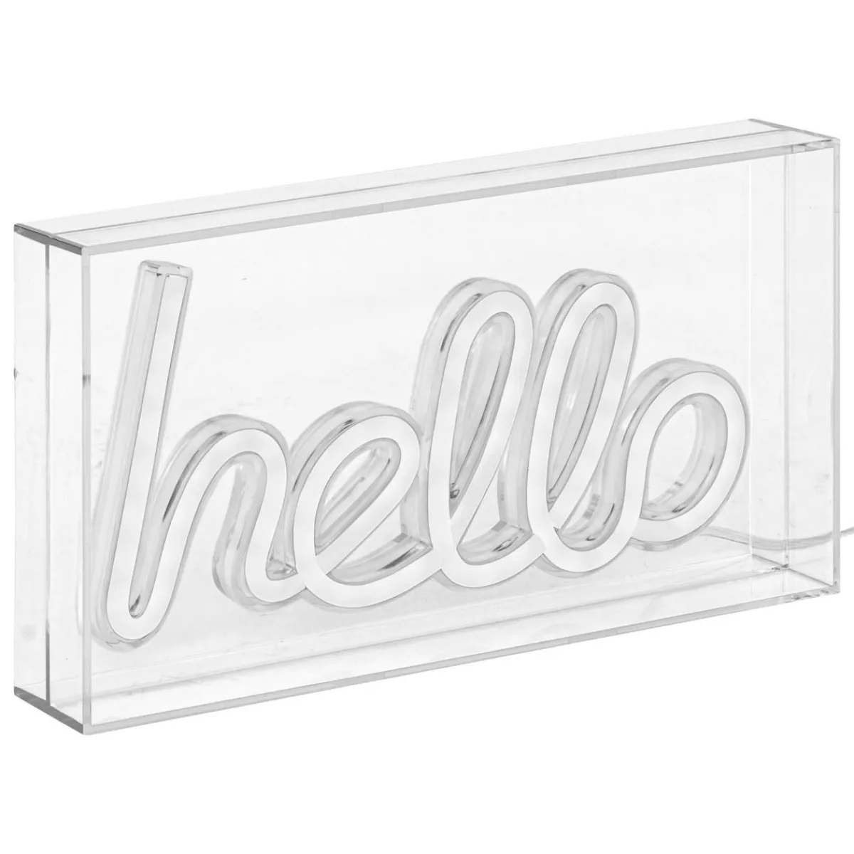 Atmosphera Guirlandes, Boîtes Lumineuses*Néon à poser LED "Hello" Rouge