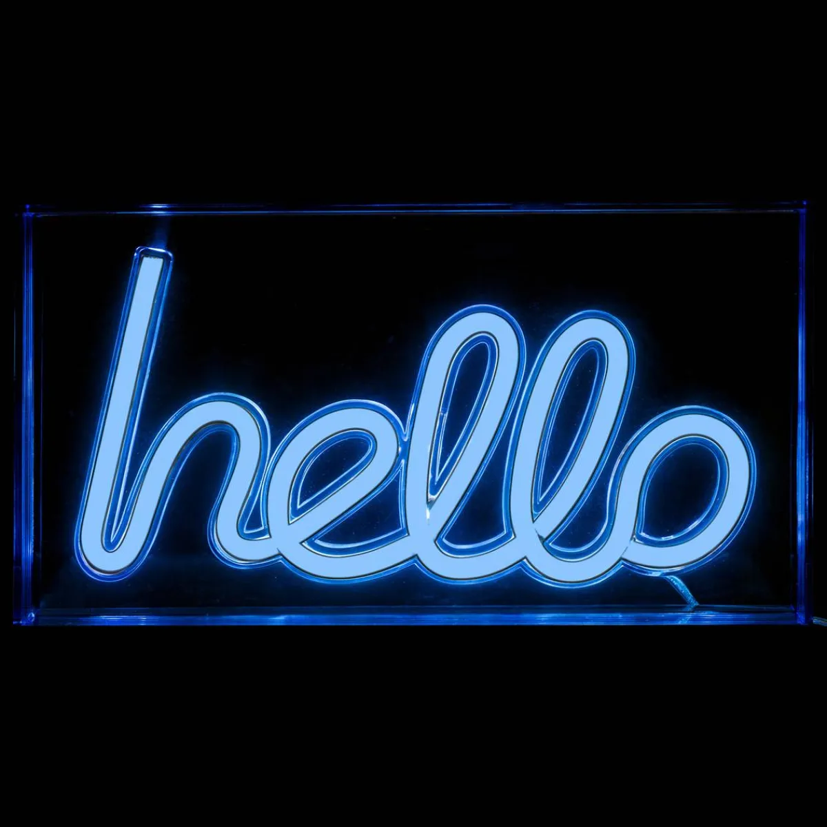 Atmosphera Guirlandes, Boîtes Lumineuses*Néon à poser LED "Hello" Rouge
