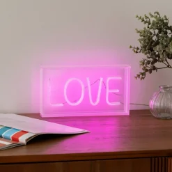 Atmosphera Guirlandes, Boîtes Lumineuses*Néon à poser LED "Love" Doré