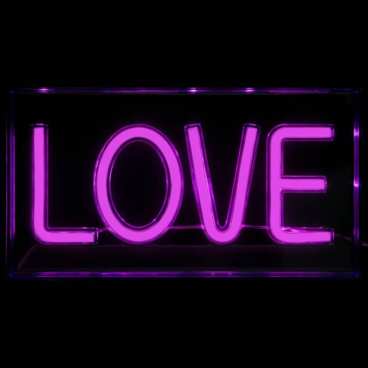 Atmosphera Guirlandes, Boîtes Lumineuses*Néon à poser LED "Love" Doré