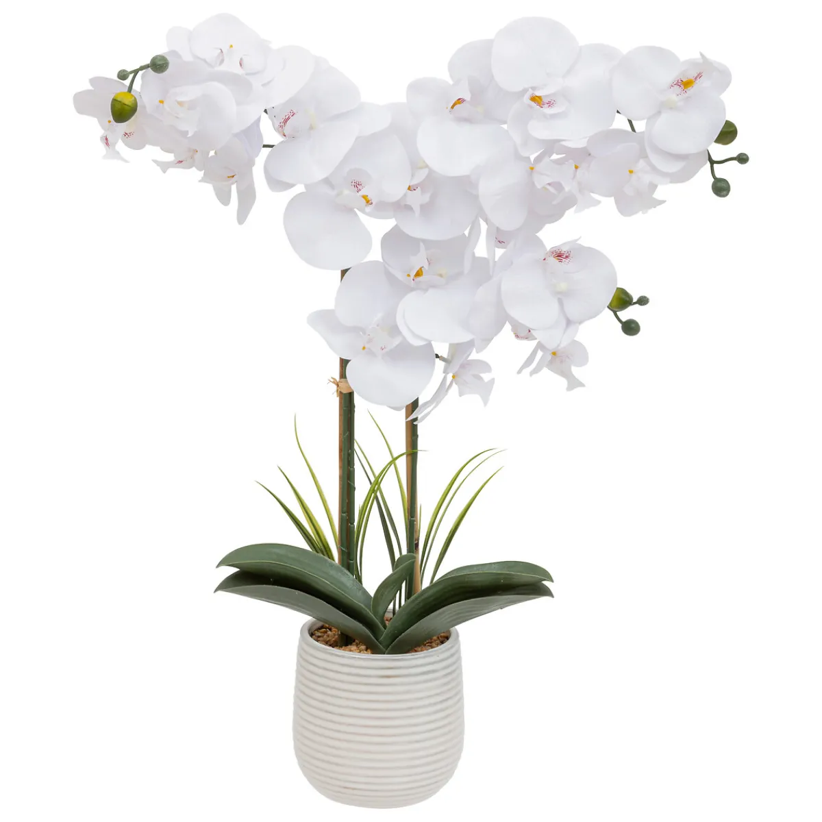 Atmosphera Fleurs Artificielles*Orchidée artificielle "Riva" Blanc