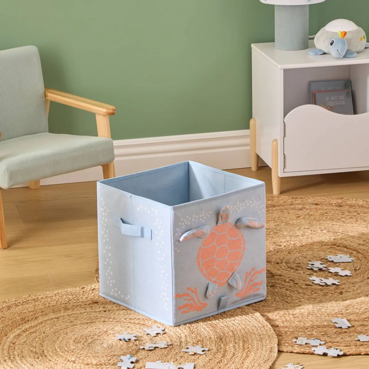 Atmosphera Paniers De Rangements*Panier de rangement enfant "Orta" Bleu