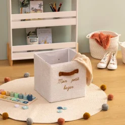 Atmosphera Boîtes, Petits Rangements*Panier de rangement "Fluffy" Blanc
