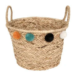Atmosphera Paniers De Rangement*Panier enfant pompons