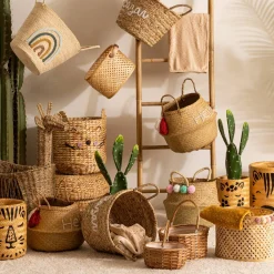 Atmosphera Paniers De Rangements*Panier en osier Blanc