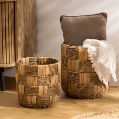 Atmosphera Voir Tout |Paniers De Rangement*2 paniers "Nadi" Jaune