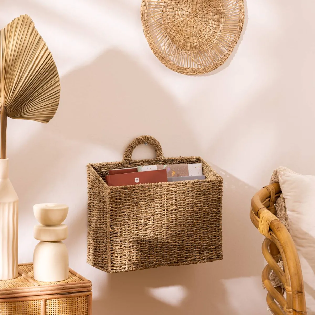 Atmosphera Voir Tout |Paniers De Rangement*Panier à suspendre "Cora" Rose