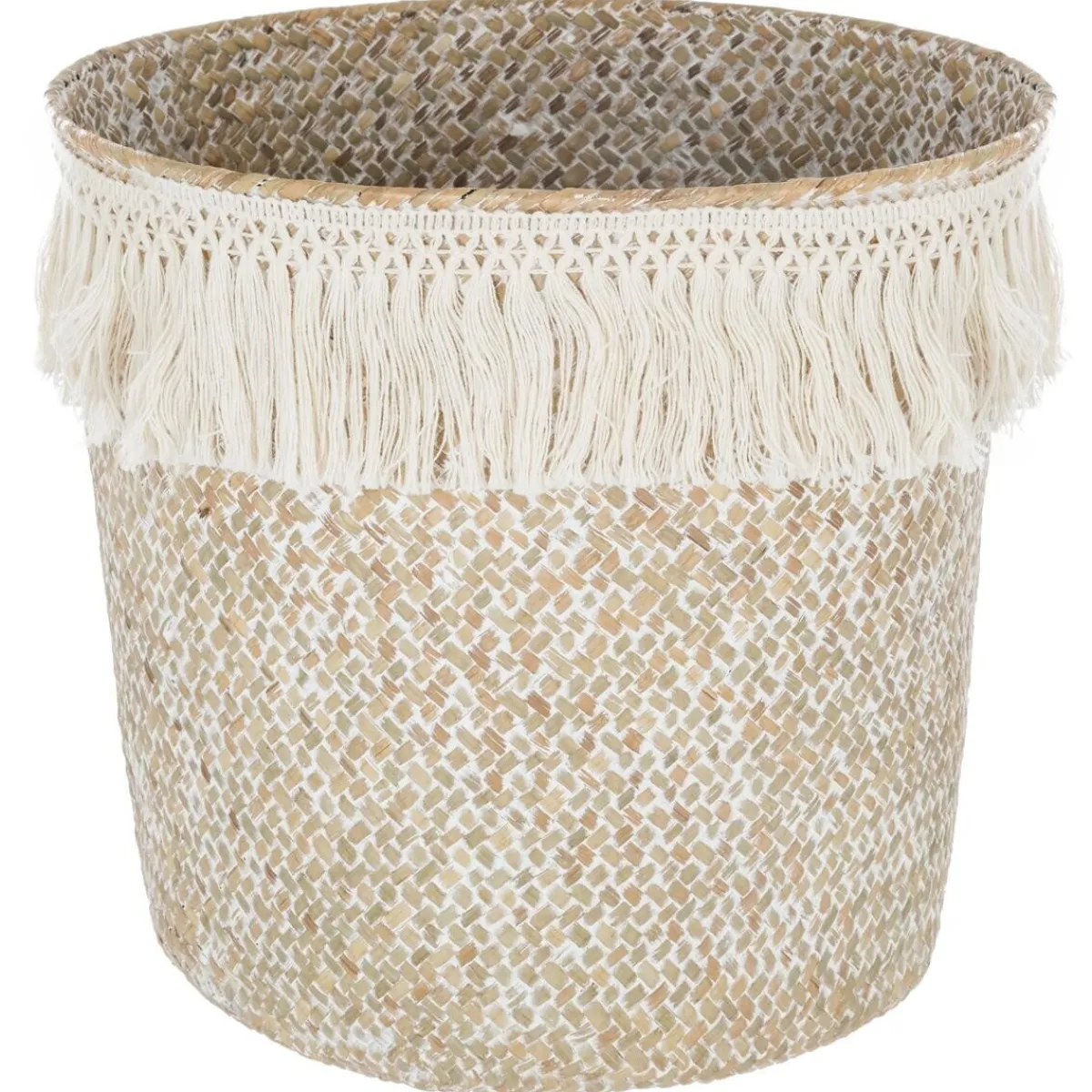 Atmosphera Paniers De Rangement*Panier "Été", roseau Blanc