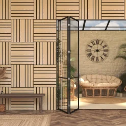 Atmosphera Panneau Mural Décoratif|Décoration En Bois*Panneau décoratif tasseaux bois "Colva" Beige