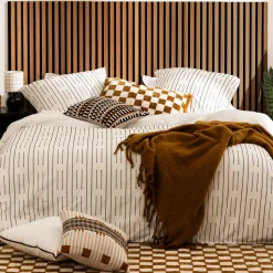 Atmosphera Panneau Mural Décoratif|Décoration En Bois*Panneau décoratif tasseaux bois "Colva" Beige