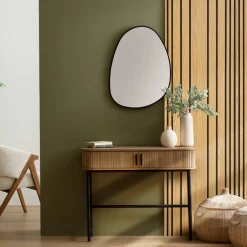 Atmosphera Art Mural*Panneau décoratif tasseaux bois "Colva" Beige
