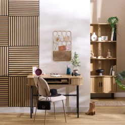 Atmosphera Panneau Mural Décoratif|Décoration En Bois*Panneau décoratif tasseaux bois "Colva"