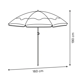 Atmosphera Accessoires De Plage*Parasol de plage 
