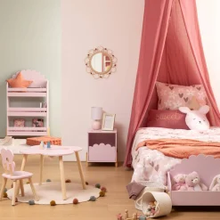 Atmosphera Housses De Couette Enfant*Parure de lit enfant imprimée "Billie" Violet
