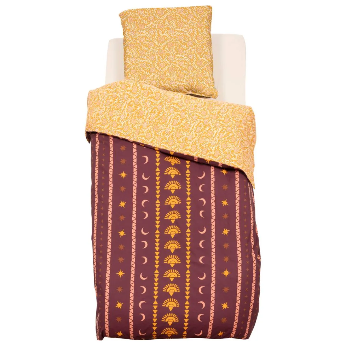 Atmosphera Housses De Couette Enfant*Parure de lit enfant imprimée "Bella" Violet