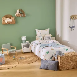 Atmosphera Housses De Couette Enfant*Parure de lit enfant "Orta" Blanc