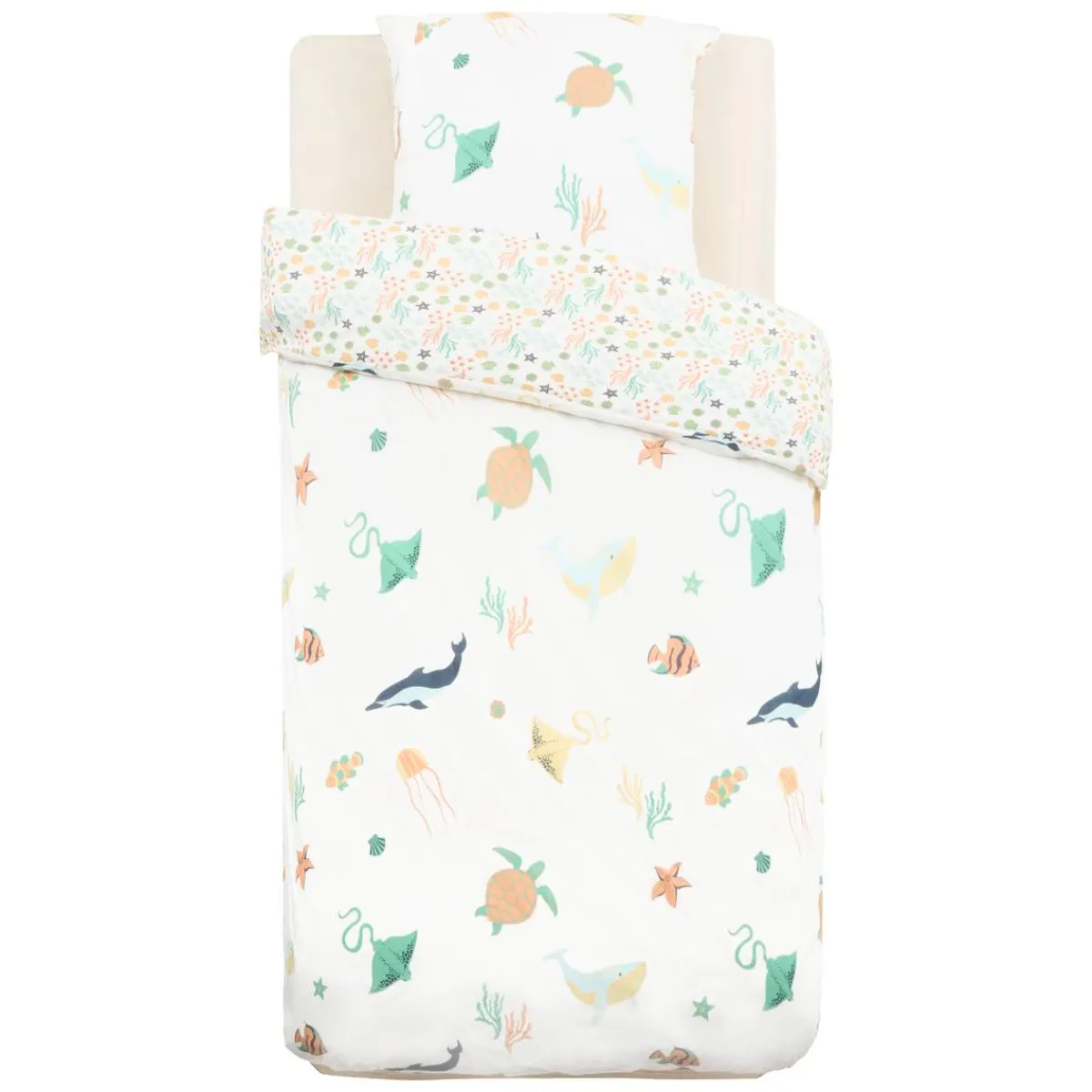 Atmosphera Housses De Couette Enfant*Parure de lit enfant "Orta" Blanc