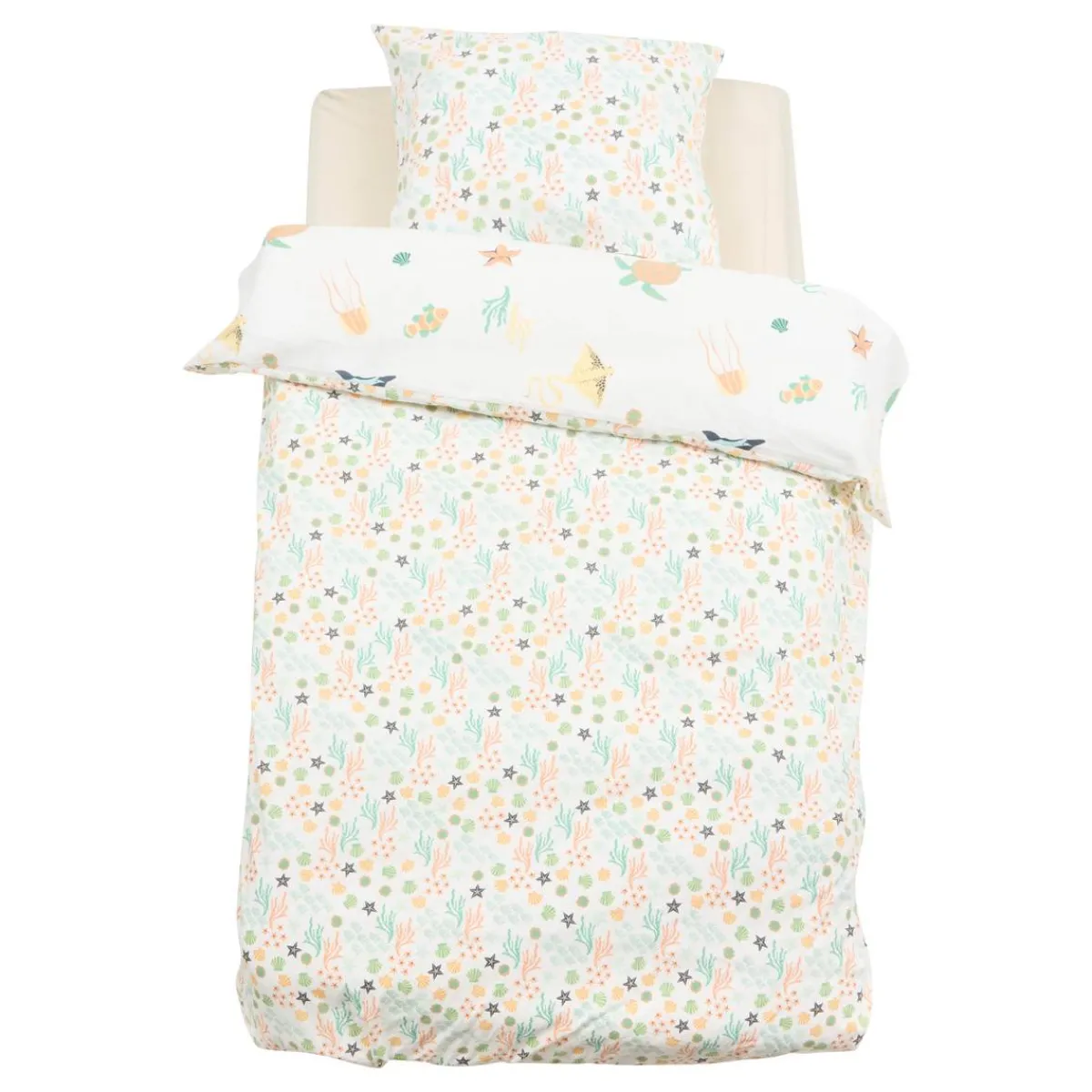 Atmosphera Housses De Couette Enfant*Parure de lit enfant "Orta" Blanc