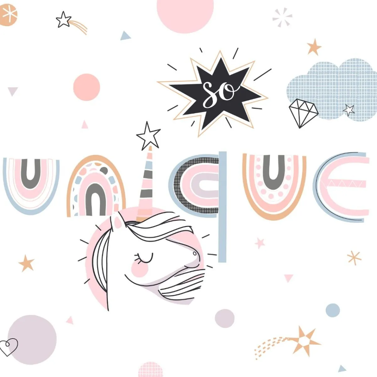 Atmosphera Housses De Couette Enfant*Parure de lit enfant 2 pièces "Licorne" Multicolore1