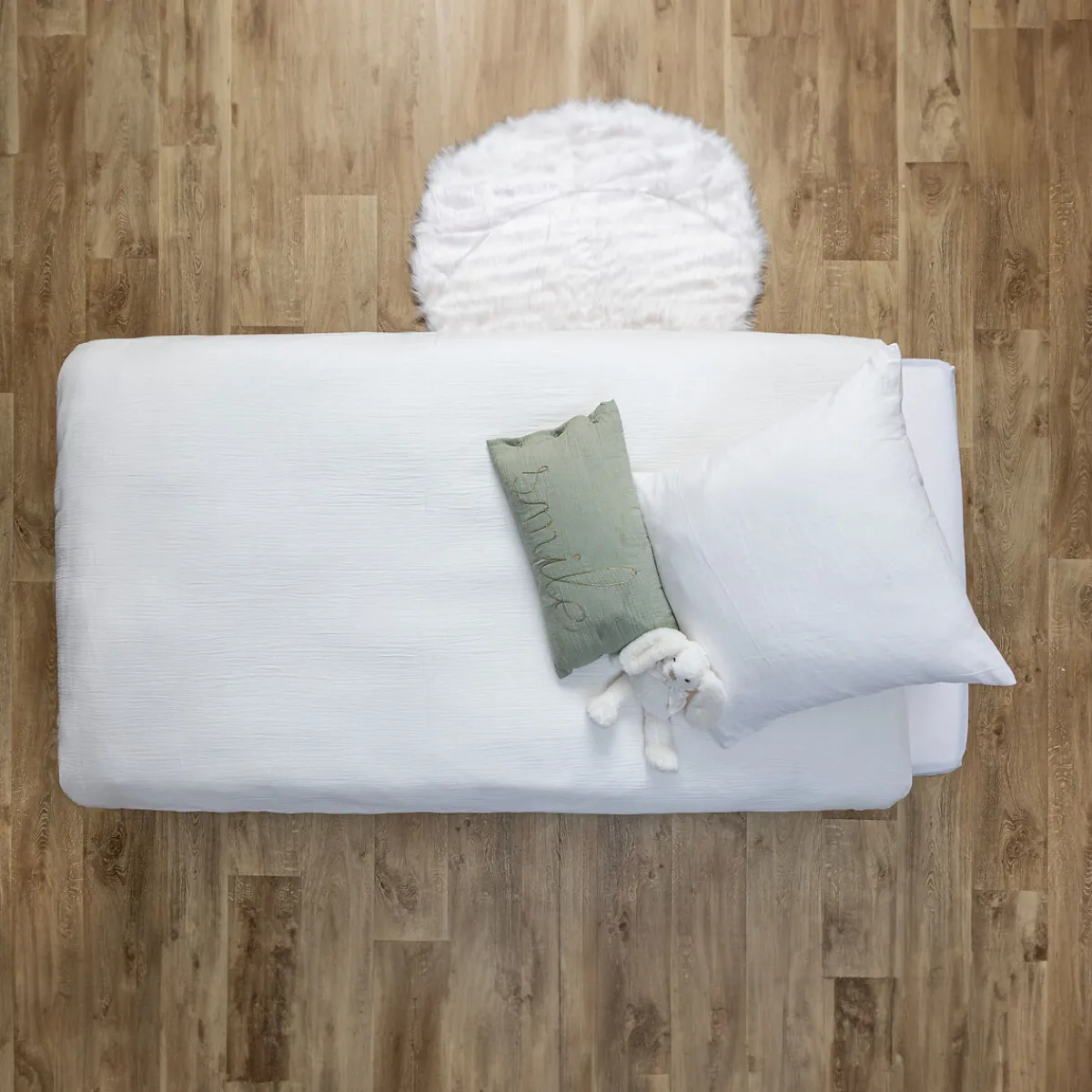 Atmosphera Housses De Couette Enfant*Parure de lit enfant 2 pièces "Lili" Blanc