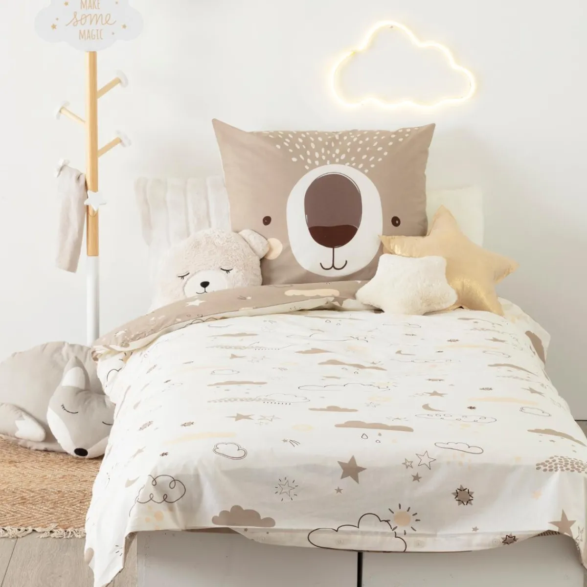Atmosphera Housses De Couette Enfant*Parure de lit enfant 2 pièces "Ours" Multicolore2