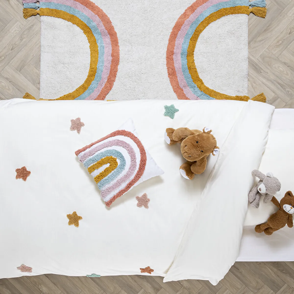 Atmosphera Housses De Couette Enfant*Parure de lit enfant 2 pièces "Étoile" Multicolore
