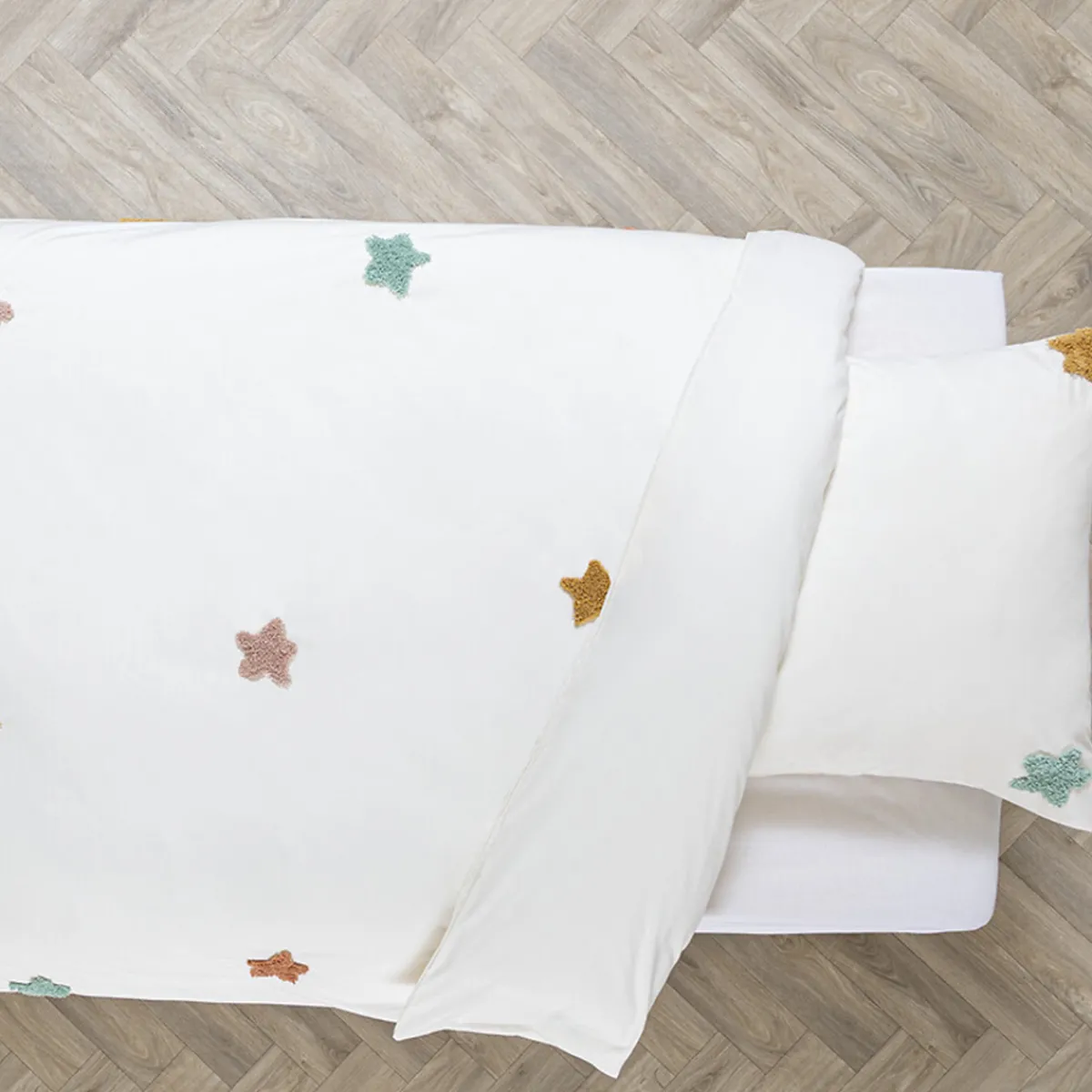 Atmosphera Housses De Couette Enfant*Parure de lit enfant 2 pièces "Étoile" Multicolore