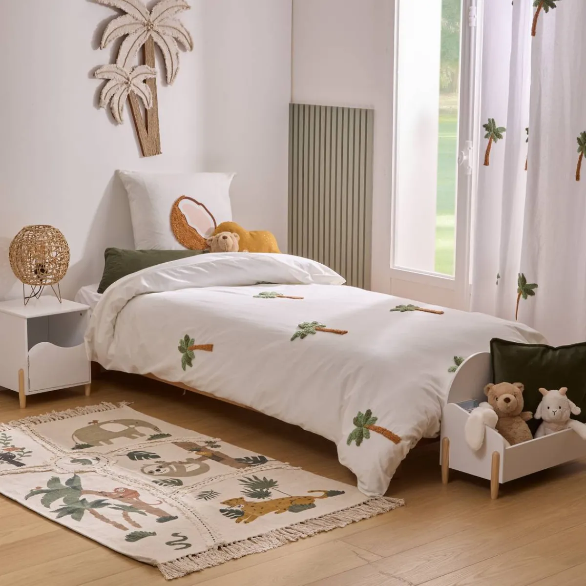 Atmosphera Housses De Couette Enfant*Parure de lit enfant "Tufy" Blanc